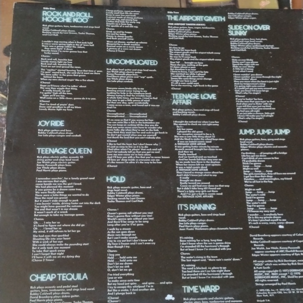 Rick Derringer LP - Picture 2 of 2